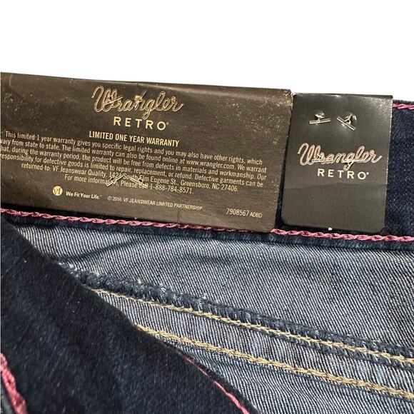 Wrangler Retro Women's 13/14 x 34 Bootcut Blue Jeans NWT - Picture 7 of 10